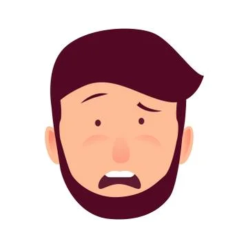 Facial Expression of Astonishment Illustration Stock Illustration