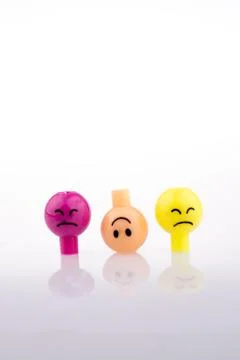 Facial expression beads Stock Photos