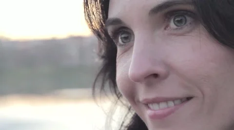 Facial expression smiling Video stock 40715364