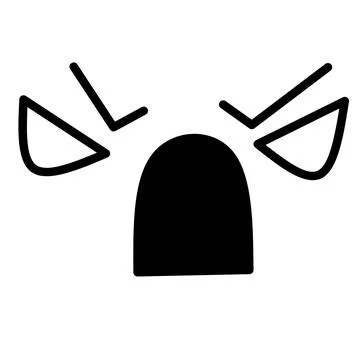 Facial expressions of negative emotions Stock Illustration