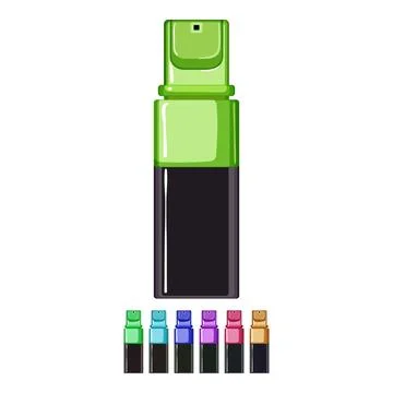 Facial eye cream cartoon vector graphic color Stock Illustration