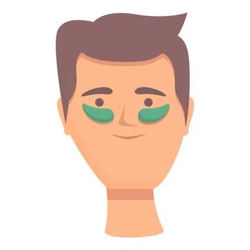 Facial eye patch icon cartoon vector. Skin pack Illustrazione stock