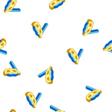 Facial mask dancer isometric icon seamless pattern 스톡 일러스트