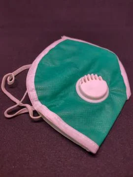 Facial mask with filter. Close up. Stock Photos