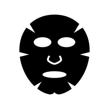 Facial mask flat icon design. Stock Illustration