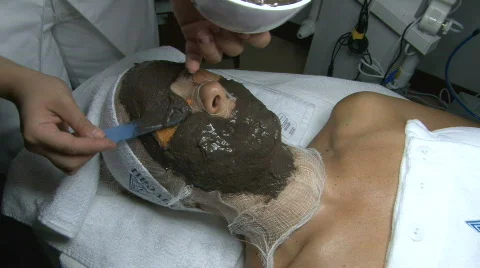 Facial Mask Stock Footage 862283