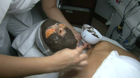 Facial Mask Stock Footage 862289