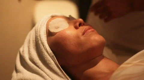 Facial massage Stock Footage 515390