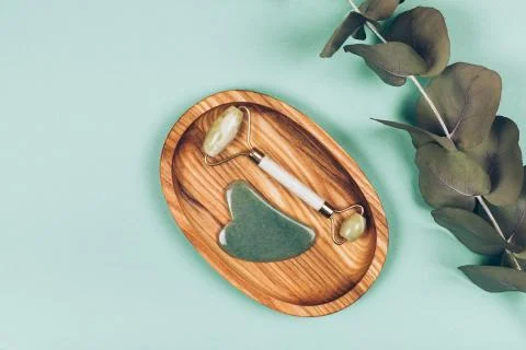 Facial massage kit Stock Photos