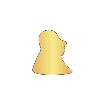 Facial profile computer symbol イラスト素材