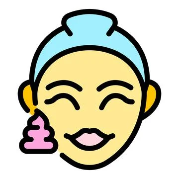 Facial quartz massage icon vector flat Stock Illustration