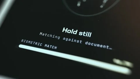 Facial Recognition Analysis - Smartphone Macro Shot Stock Footage 336945676