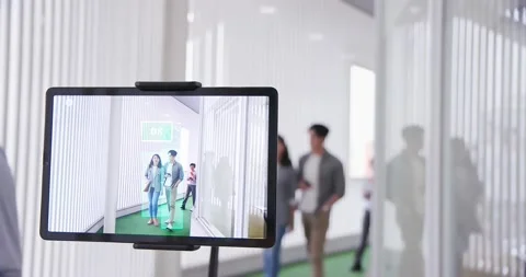 Facial Recognition Camera scanner Vídeo Stock 150041102