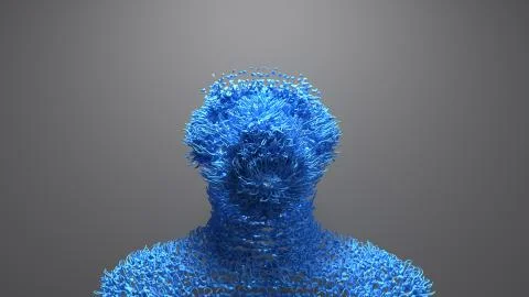 Facial recognition from DNA, identification or verification Stock Illustration