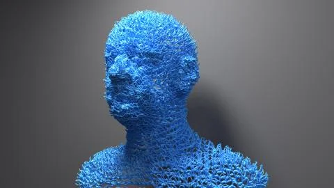 Facial recognition from DNA, identification or verification Stock Illustration