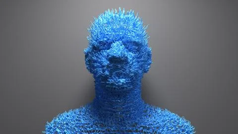 Facial recognition from DNA, identification or verification Stock Illustration