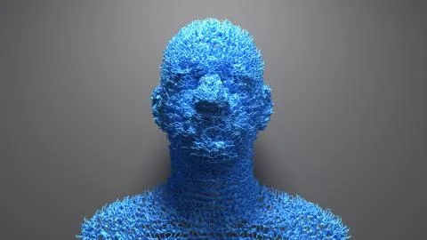 Facial recognition from DNA, identification or verification Stock Illustration