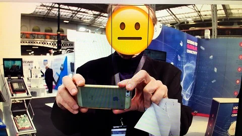 Facial recognition with emojis Video stock 107175685