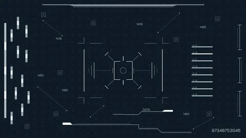 Facial recognition software interface used for surveillance in a digital 库存插图