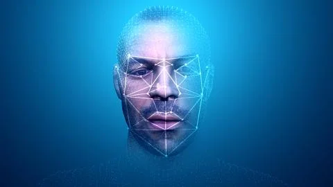 Facial Recognition System Stock Illustration