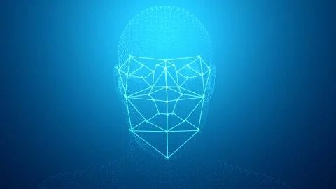 Facial Recognition System Illustrazione stock