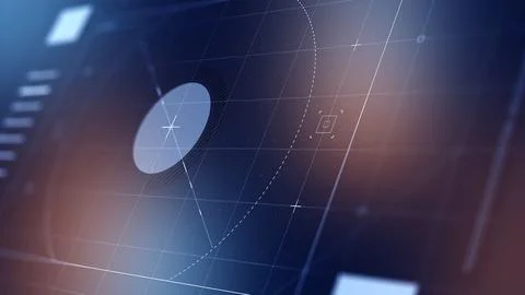 Facial recognition technology used in surveillance systems for security purposes Ilustração Stock