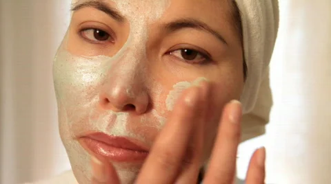 Facial scrub  Stock Footage 682472