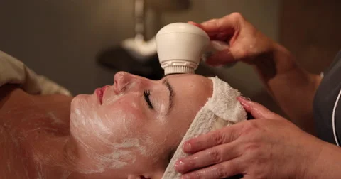 Facial Scrubbing Medium Dolly Stock Footage 57752788