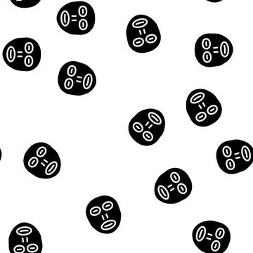 Facial sunscreen mask glyph vector seamless pattern 스톡 일러스트