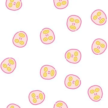 Facial sunscreen mask vector seamless pattern Illustrazione stock