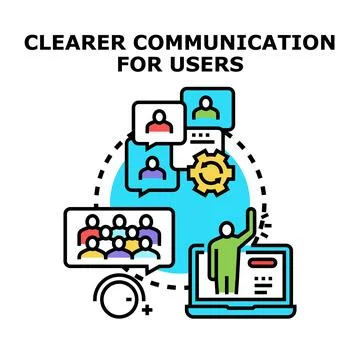 Facilitating clear communication and seamless user interaction Stock Illustration