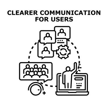 Facilitating clear communication and seamless user interaction Stock Illustration