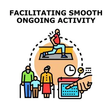 Facilitating smooth ongoing health activity and planning Ilustración de archivo