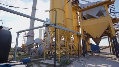 The facility, factory. Bottom view. Close-up Stock Footage 170531648