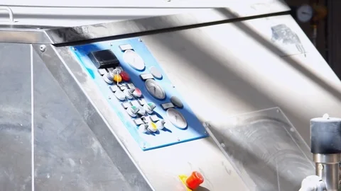 Facility with Machinery in Factory Vídeo Stock 81698687