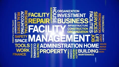 Facility Management animated word cloud,... | Stock Video | Pond5