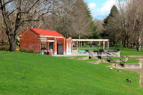 Facility &amp; services in a park. Stock Photos