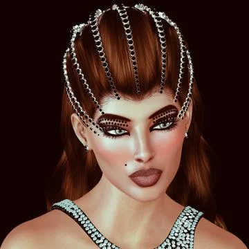 Facing Black Stock Illustration