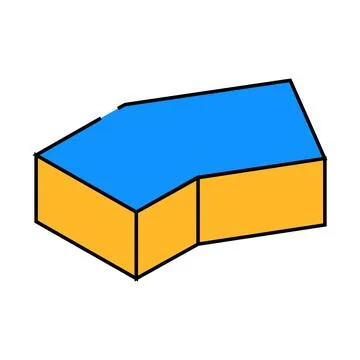 Facing brick for building icon color illustration Ilustración de archivo