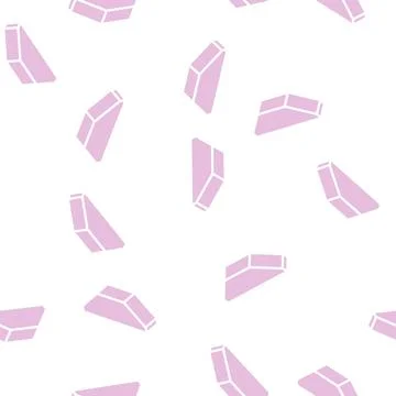 Facing brick glyph vector seamless pattern Stock Illustration