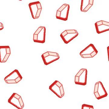 Facing brick isometric icon seamless pattern Stock Illustration
