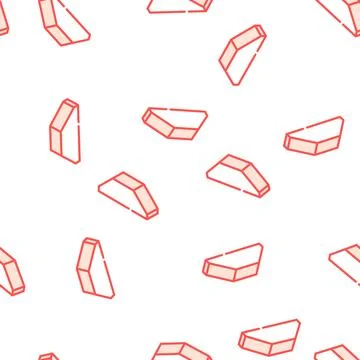 Facing brick vector seamless pattern イラスト素材