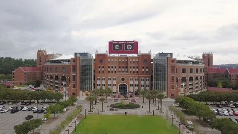 Facing Doak Campbell Stadium at Florida State University in Tallahassee, Stock Footage