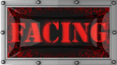 Facing on led Video stock 8718727