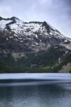 Facing a mountain Stock Photos