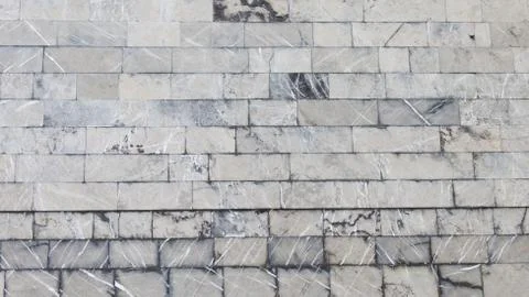 Facing the old wall variegated marble Stock Photos