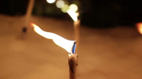 Fackel Torch Winter Stock-Footage 1083654