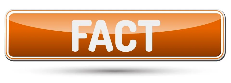 FACT - Abstract beautiful button with text. Stock Illustration
