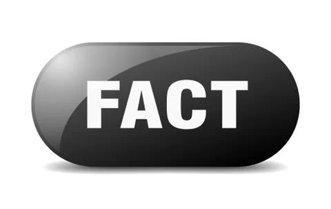Fact button. fact sign. key. push button. Illustrazione stock