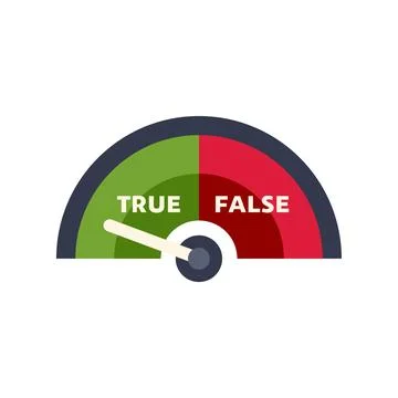 Fact checking meter indicating true or false information 스톡 일러스트